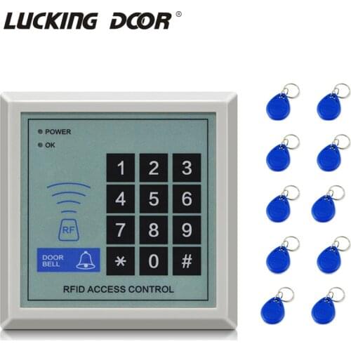RFID 125Khz Access Control Keyboard Device Machine Security RFID Proximity Entry Door Lock Access Control System 1000 User
