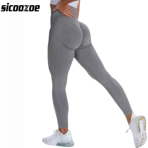 SICOOZOE Tights Yoga Pants,Women Seamless High Waist Breathable Gym Fitness Push Up Sports Pants,Fitness Leggings Pants