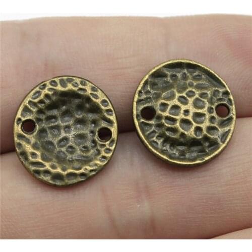 WYSIWYG 5pcs 16x15mm Small Size Water Ripples Pendants Jewelry Making Antique Bronze Water Ripples Pendants Charm