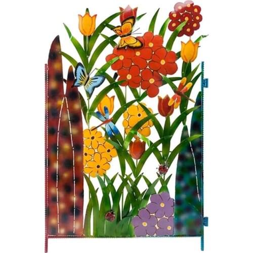 Courtyard Garden Iron Art Fence Flower Bed Garden Ornament Fence Home Decoration Edging Border DIY Lawn Landscape Exquisite