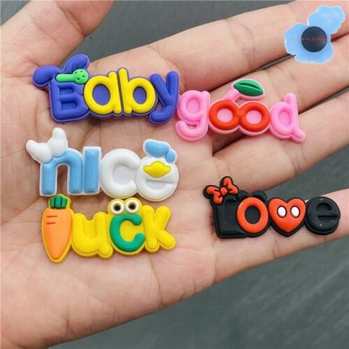 Good Quality 1pcs PVC Baby Nice Boys Girls Garden Shoes Accessories Shoe Decorations Fit Croc Jibz Charm Holiday Gifts