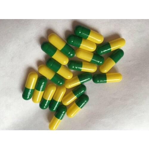 10,000pcs Capsule Clear yellow green Hard Empty Gelatin Capsules,Gelatin Empty Capsules 0# Vacant Capsules