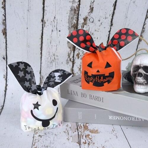 25pcs Halloween Candy Bag Creative Exquisite Candy Handbag Children Trick or Treat Gift Packaging Bag Halloween Party Decoration