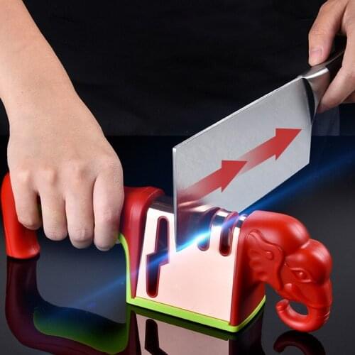 Diamond 4-In-1 Knife Sharpener Fast Sharpening Stone Household Whetstone Scissors Sharpener Stone Kitchen Accessories Gadgets
