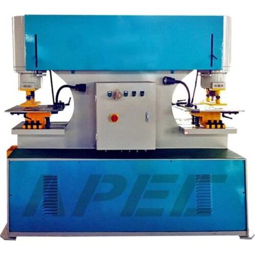 APEC Hydraulic Double Head Hole Punching Machine Made to Order DP-90 with Double cylinder