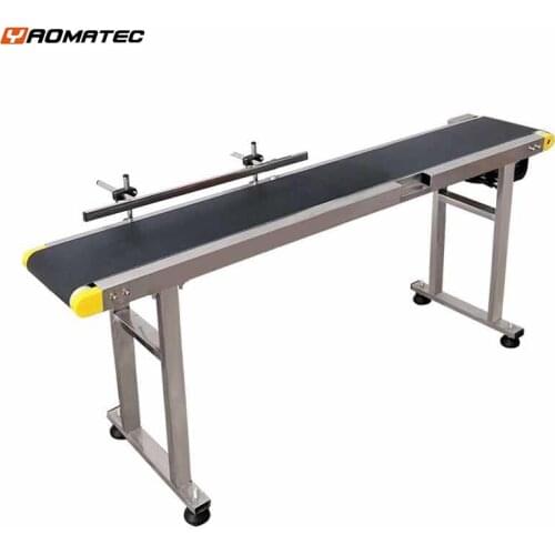 Date Code Inkjet Printer food Industry production line adjustable Speed Rubber PVC Portable Conveyor Belt