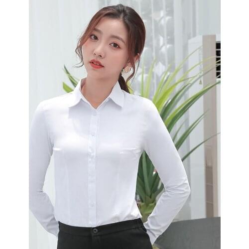 Blouse Women Long Sleeve Top Square Collar Business Wear Striped Shirt Blusas Mujer De Moda