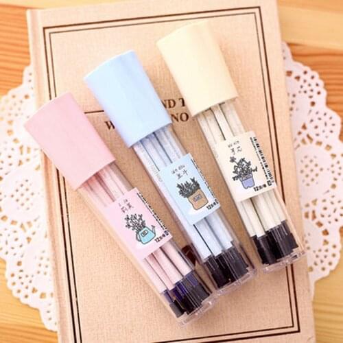 Deli 12pcs/set Neutral Ink Gel Pen Refill Neutral Pen Good Quality Refill Black Blue Red 0.38mm Bullet Refill Office And School