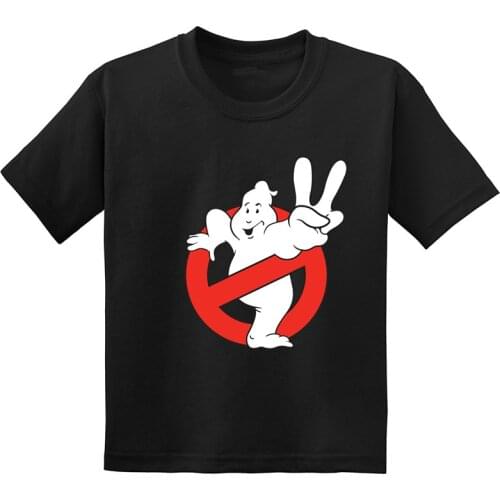 Ghostbusters Cartoon Ghost Busters Funny Kids Tshirt Summer Casual Children Clothes Cotton Short Sleeve Baby Boys Girls T-Shirts