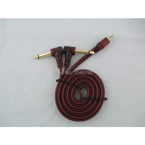 3.5 to two 6.3 6.35 6.5 Bend lines to audio computer mixer Audio signal lines cable 3M 9.6ft