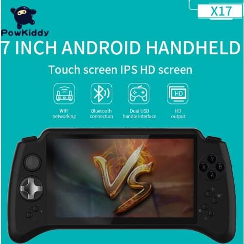 GAME PZZY X17 Andriod Handheld Game Console 7.0 INCH 1024*600 Screen MT8163 quad core 2G RAM 32G ROM Video Handheld Game Player