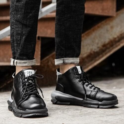 Leather mens zapatillas boots shoes sapato high moccasins man casuales top High fashion Sneaker zapatos sports Moccasins sport