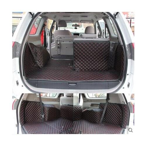 Best carpets! Special trunk mats for Mitsubishi Pajero Sport 7seats 2014-2008 waterproof trunk cargo liner mats,Free shipping
