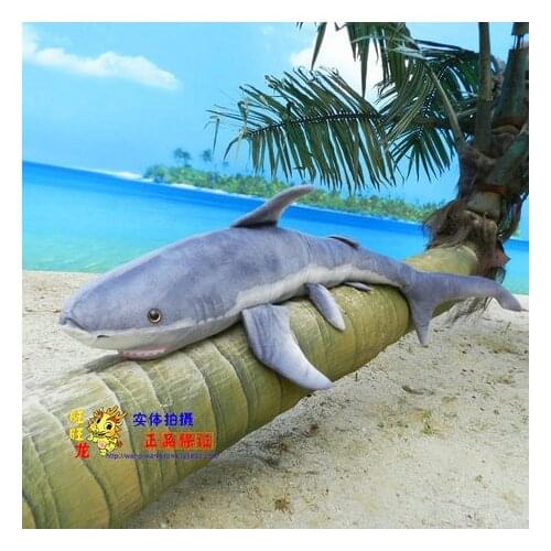 Stuffed animal 100cm shark Blue shark plush toy doll w654