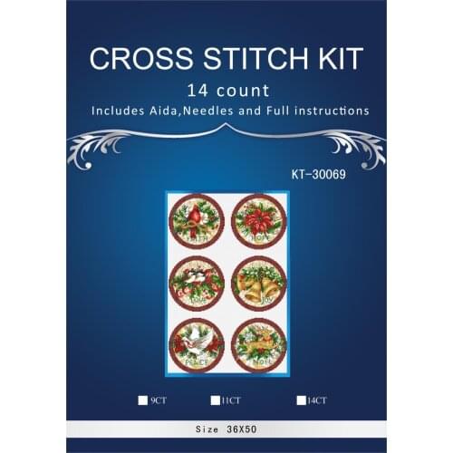 Oneroom Top Quality Lovely Hot Sell Counted Cross Stitch Kit Old World Holiday Ornaments Ornament dim 08813