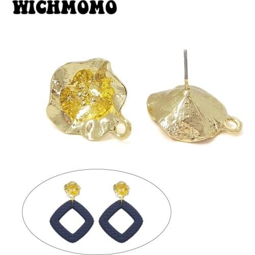 New 21*18mm 6pcs High Quality Zinc Alloy Petunia Flowers Earring Base Connectors Linkers for DIY Earring Jewelry Accessories