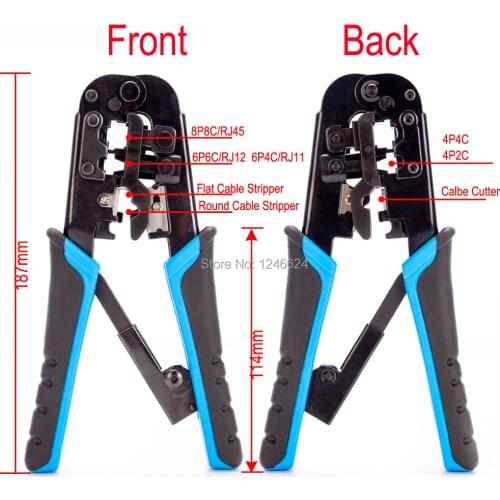 Network Crimper HT-N5684R Network Cable Used Crimping Tool For Rj45 Keystone Jack