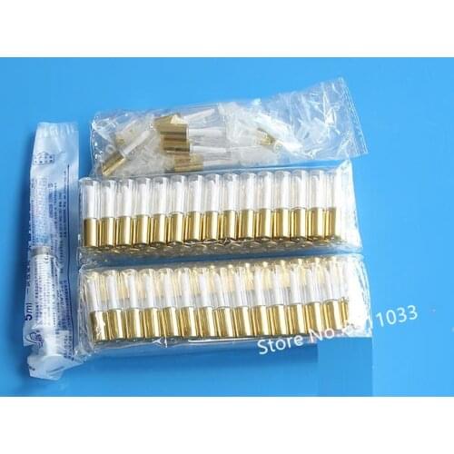 100pcs/lot 1.2ML Plastic Mini Lip Gloss Container Tube With Gold Cap DIY Empty Makeup Tool Plastic Lipstick Storage Ctue Tube