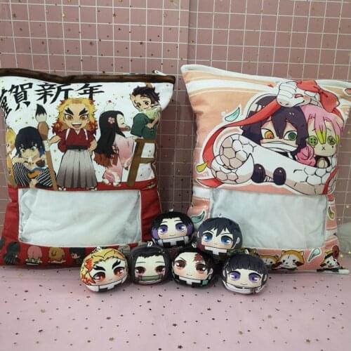 Plushie Pudding Pillow Toys Devils Blade Demon Slayer Kimetsu No Yaiba My Hero Anime Cartoon Plush Doll Stuffed Cushion Gift