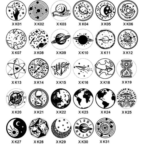 Star planet moon wax seal brass head NO handle,Scrapbooking wax copper stamp,league DIY gift ancient seal stamp High Quality