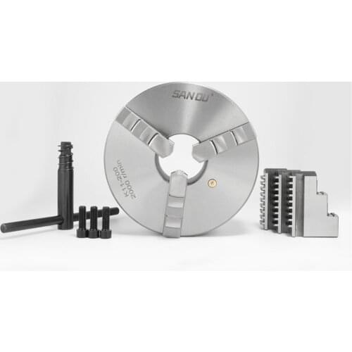 SAN OU K11 100 3-Jaw Lathe Chuck Manual Self-Centering Metal K11-100 Lathe Chuck with 3 Jaws Turning Machine Tool
