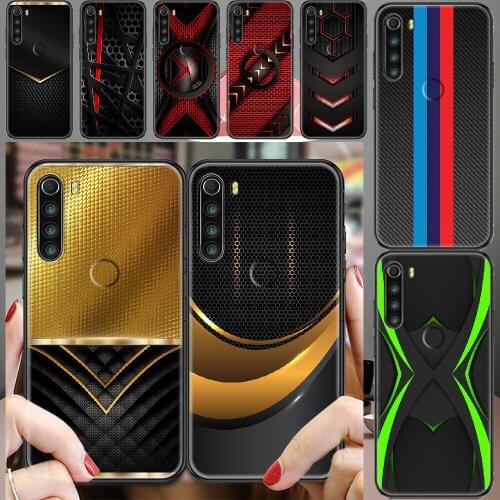 Super Sports car Carbon Fibre Luxury Phone case For Xiaomi Redmi Note 7 7A 8 8T 9 9A 9S K30 Pro Ultra black painting coque