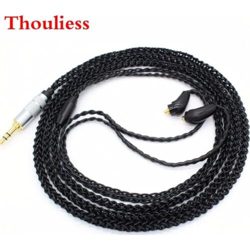 Thouliess Free Shipping 1.2Meter DIY 8 Cores Headphone Upgrade Cable for XBA-Z5 A2 300AP A3 H3 A1AP EXK Headphones