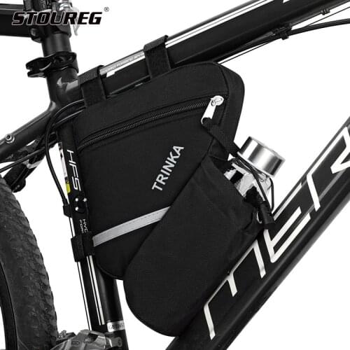 Bicycle Triangle Bag Cycling Bags MTB Bike Front Tube Frame Bag Mountain Bike Pouch Frame Holder Bicycle Saddle Bag
