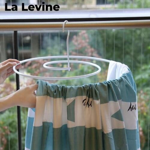 New Drying Rack Quilt Artifact Large Circular Clothes Hanger Sheets Quilt Cover Rotating Spiral Hanger Balcony Family Essential