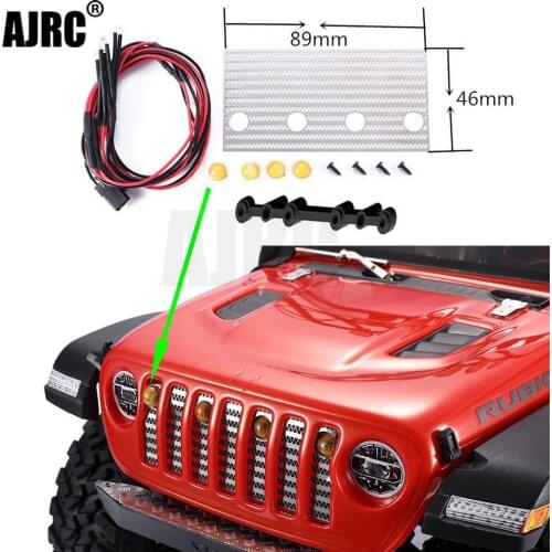 1/10 RC toy Car AXIAL SCX10 III JEEP Wrangler Central Grid Light Modified Central Grid Decoration Smog Daytime Running Light