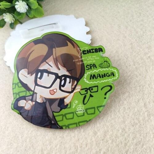 10pcs custom logo Any Shape round button badge holder with safety pin badge