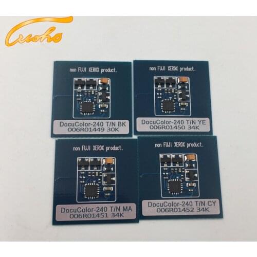 2 sets DC240 toner chip for Xerox Docucolor 240 250 dc 260 242 252 WorkCentre 7655 WC 7665 7675 toner chip 006R01449 / 50/ 51/52