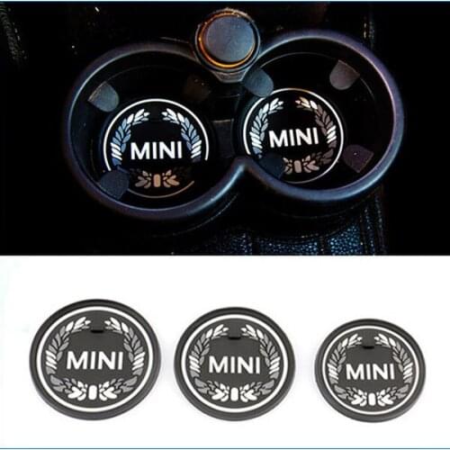 2pcs rubber car cup pad for MINI COOPER CLUBMAN COUNTRYMAN PEACEMAN R55 R56 R57 R58 R59 R60 F56