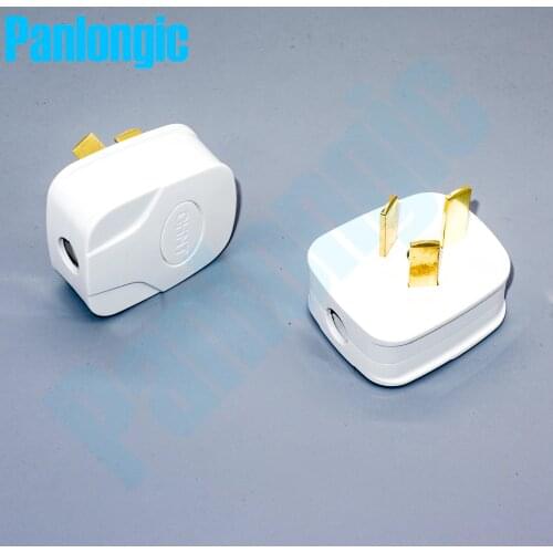 2PCS Three-pole Plug Home Plug 10A 250V 3-pole Plug Wiring Plug Switch Socket Electrical AC Power Adaptor Socket