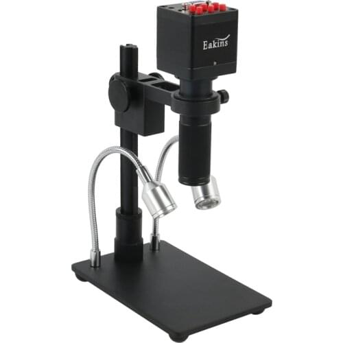 2019 HDMI VGA 1080P Video Microscope Camera + Zoom 150x C Mount Lens + MINI Stand For Lab Phone CPU PCB SMD Repair Soldering