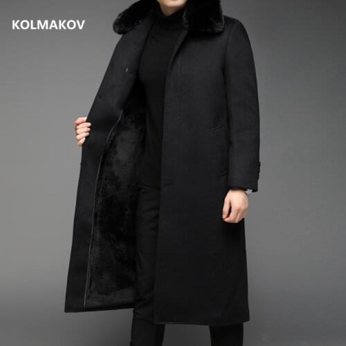 2021 winter men Long style overcoat fashion trench coat ,mens high quality jackets ,Classic wool coat men,plus-size M-5XL FY109