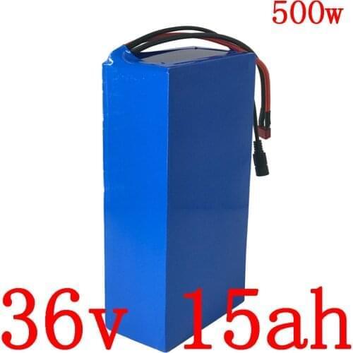 36V electric bicycle battery 36V 15AH lithium battery 500W 36V 10ah 13ah 15ah ebike batter with 42V 2A charger free customs tax
