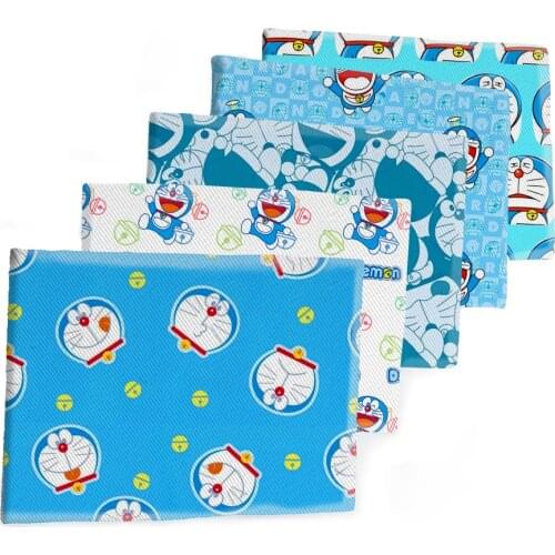 50*145CM Japan Anime cat Fabric Cartoon Printed Polyester Cotton Twill Fabric Patchwor Printed