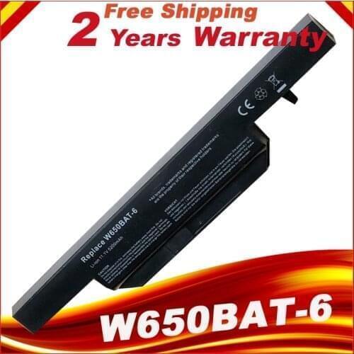 4400mAh battery for Clevo W650BAT-6 6-87-W650-4E42 K590C-I3 K610C-I5 K4 K5 P4 P5 K570N-I3 K710C-I7 G150SG G150S K650D K750D free