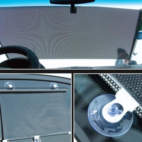 Car Front Windshield Sun Shade Suction Cup Anti-UV Heat Block Cover Protector