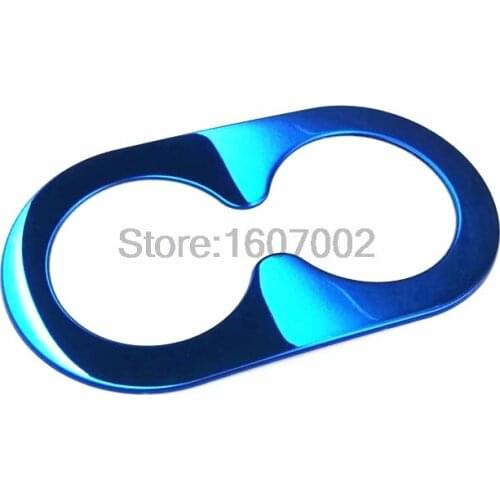For Chevrolet Equinox Third GE 2017 2018 stainless steel blue Water Cup Holder Drink Beverage Bottle Organizer Cover