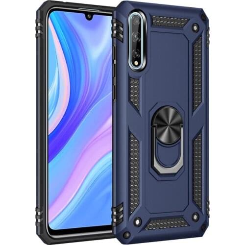 For Huawei Y8P Case 6.3" Magnet Car Ring Stand Holder Cover For Huawei y8p 2020 Y 8P AQM-LX1 Coque Fundas Silicone Bumper Coque