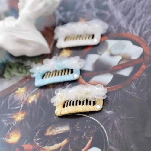 2021 Dogs Cat Hairpin Hair Comb 2.3cm 2.8cm 3.2cm Net yarn small Flowers Hair Accessories Cute Pet Cat And Dog