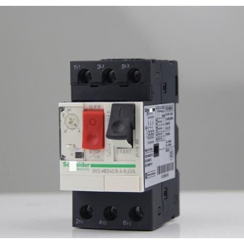 Electrical GV2ME04C 0.4-0.63A motor thermal magnetic circuit breaker GV2-ME04C 04C button 3P protection switch settings