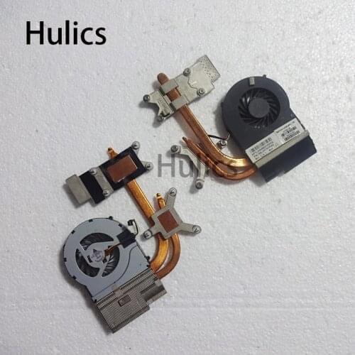 Hulics Original for HP DV6-3000 DV7-4000 DV6 DV7 cooling heatsink with fan 622032-001 637609-001 604787-001 609965-001