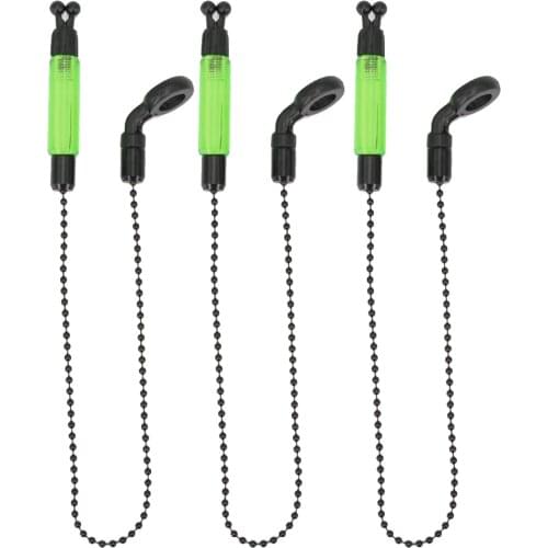 3pcs Carp Illuminated Light Bobbins Hangers Practical Outdoor Accessories Alerter Bite Indicator Swinger Fishing Alarms Portable