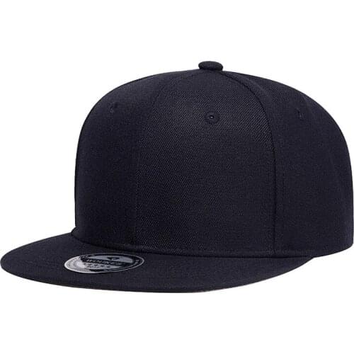 Cap Men Snapback Women Flat Bill Hat Adjustable Autumn Summer Black Breathable Sports Hip Hop Running Accessory For Teenagers