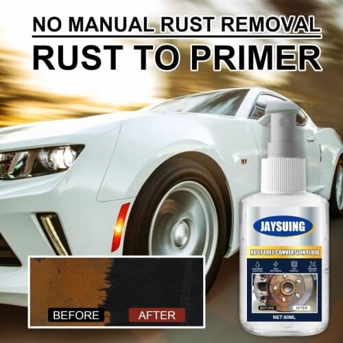 60ml Car Wash&Maintenance Multi-Purpose Rust-free Conversion Fluid Rust Remover Spray Car Iron Powder Cleaning