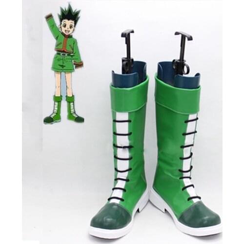 Hunter x hunter Gon Freecss Small cosplay shoes Gon Freecss Cosplay Boots Shoes Custom Made size in stock