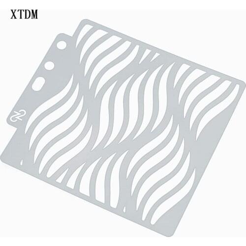 Petal plastic mold shield DIY cake scrapbook stencils hollow Embellishments printing lace ruler Valentines Day